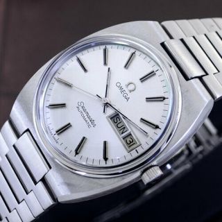 Vintage Omega Seamaster Automatic Silver Dial Day&date Dress Men 