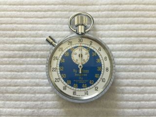 Compass Industries Swiss Made 7 Jewels Vintage Mechanical Wind Up Stopwatch