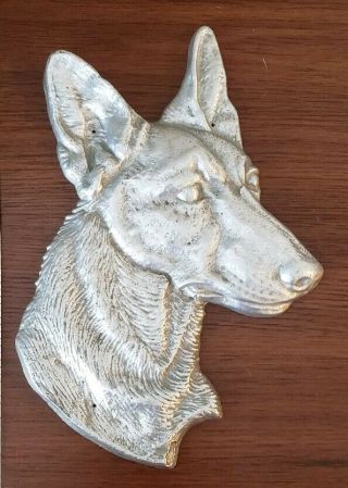 Belgium Malinois Art Metal Casting Dog Shepard 8 Inch