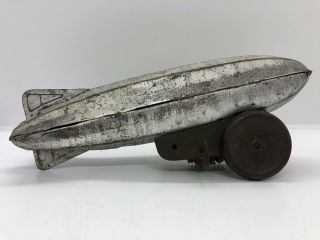Antique Vintage 1930’s Presses Steel Old Windup Tin Toy Blimp Zeppelin Parts