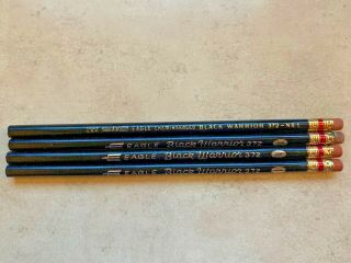 Vtg Eagle Black Warrior 372 1 Round Writing Pencils 4 Unsharpened