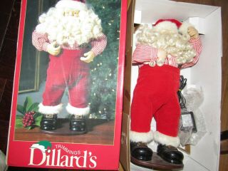 Dillard’s Trimmings Jingle Bell Rock Musical Dancing Santa Christmas Decor