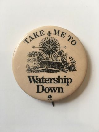 Watership Down 1974 Avon Button