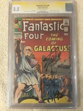 Fantastic Four 48 Cgc 3.  5 Ss Stan Lee Iconic Key Issue See My Other Comics