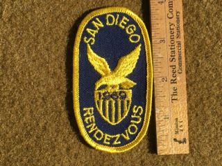 1969 Vintage Boy Scouts Of America Patch — San Diego Rendezvous Sea Scouts ???