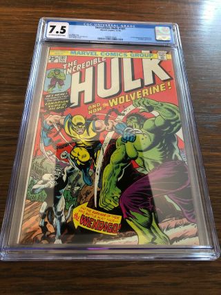 The Incredible Hulk 181 7.  5 Cgc