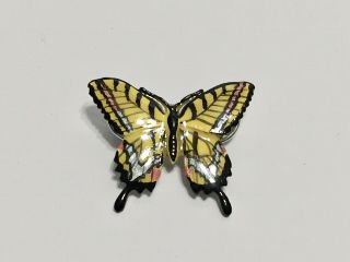 Vintage 1992 Gg Harris Fine Pewter Tiger Swallowtail Butterfly Pin/brooch 570