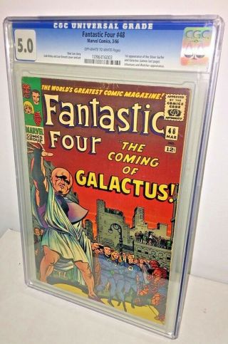 Fantastic Four 48,  Cgc 5.  0,  Off - White To White Pages