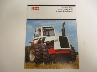 Case Traction King 4wd Tractors Sales Brochures