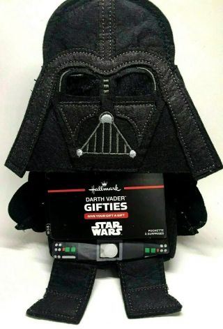 Hallmark Disney Star Wars Darth Vader Gifties Gift Card Small Item Holder Nwt