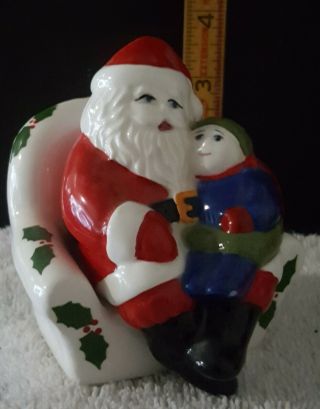 Santa In A Chair Christmas Salt And Pepper Shakers