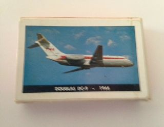 Vintage Twa Airlines Dc - 9 1966 Full Deck Of Playing Cards