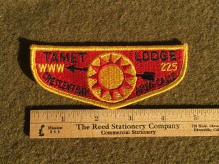 Vintage Boy Scouts Of America Patch Order Of The Arrow Flap Tamet Lodge Www 225