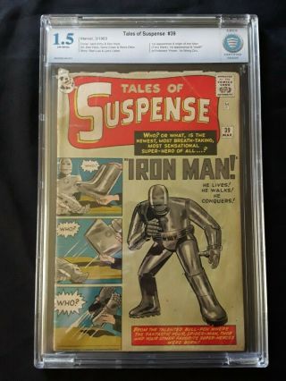 Tales Of Suspense 39 1963 Cbcs 1.  5 1st Iron Man