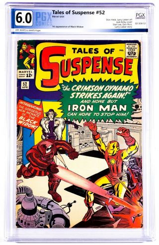 1964 Marvel Comics Tales Of Suspense 52 Pgx 6.  0 Ow/w 1st Black Widow Like Cgc