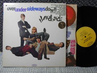 Yardbirds Ex Mono Promo Sticker Lp Over Under Sideways Down