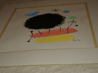Joan Miro - Colored Lithograph - Mid Century Surrealist - Signed 2