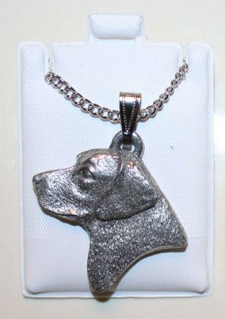 Labrador Retriever Lab Head Fine Pewter Pendant W Chain Necklace Usa Made