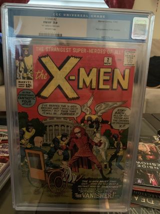 X - Men 2 Cgc 7.  0 - 1st Vanisher Kirby Cover 1963