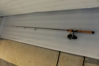 Fenwick Legacy Lg 75s L - 2 Spinning Fishing Rod Vintage Reel Garcia Mitchell 300