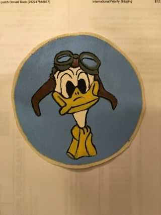 Wwii Us Navy Training Squadron Patch Donald Duck