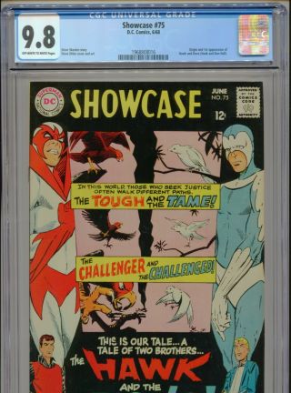 1968 Dc Showcase 75 1st App.  Hawk & Dove Cgc 9.  8 Ow - W Highest Graded 1 Of 3