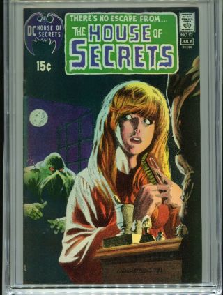 1971 DC HOUSE OF SECRETS 92 1ST APPEARANCE SWAMP THING CGC 7.  0 BERNIE WRIGHTSON 2