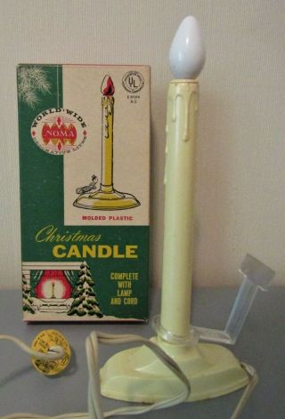 (5) Vintage Noma Xmas Window Candle Light Lamp - Electric - In Boxes
