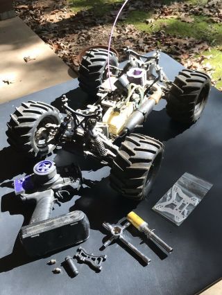 Vintage Rc Ofna Monster Truck 1:8 Pirate? Project Parts