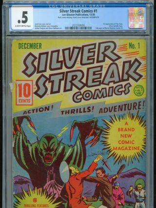 1939 Lev Gleason Silver Streak Comics 1 1st App.  The Claw Cgc 0.  5 Universal