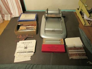 Vintage 1930s Superior Rotary Printing Press With Instructions/type