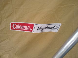 VINTAGE 1960s COLEMAN VAGABOND II 10X13 CANVAS TENT 2
