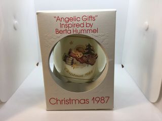 Schmid 1987 Christmas Ball Ornament Angelic Gifts Inspired By Berta Hummel