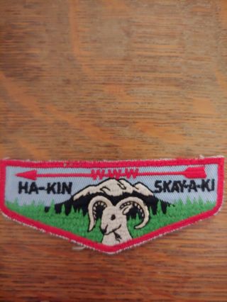 Boy Scout Bsa Oa Lodge Ha - Kin Skay - A - Ki Flap Order Arrow Nj National Jamboree