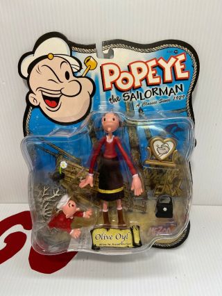 Popeye The Sailor Man Olive Oyl Series 1 5” Figure 2001 Mezco