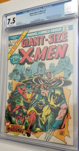 Giant Size X - Men 1 Cgc 7.  5 Marvel 1975 Bright Color And Centered Htf
