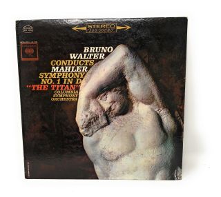 Mahler Symphony No.  1 The Titan Bruno Walter 1f Columbia 2 - Eye Ms 6394 Vinyl Lp