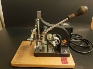 Vintage Kingsley Hot Foil Gold Imprint Stamping Machine 2 line M - 60 2