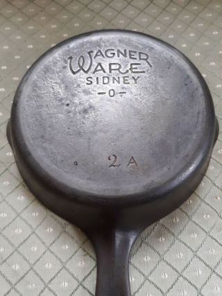 Vintage Wagner Ware Sidney O Stylized 2a Cast Iron Skillet