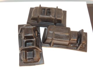 Rubber Toy Truck Car Molds Set Of 3 (8554)