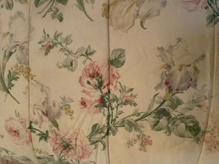 Ralph Lauren Therese Vintage King Size Pink Roses Comforter Bedding 2