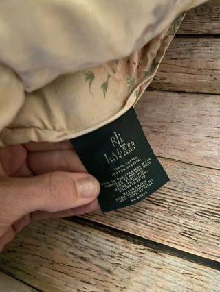 Ralph Lauren Therese Vintage King Size Pink Roses Comforter Bedding 3