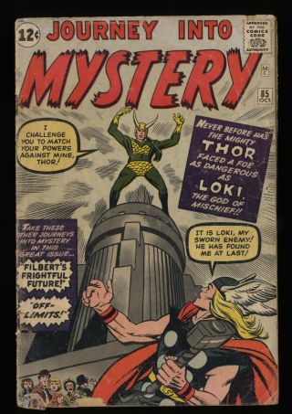 Journey Into Mystery 85 Gd - 1.  8 1st Loki Thor