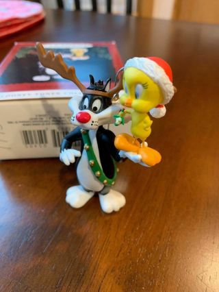 Hallmark Keepsake Christmas Ornament Looney Tunes Sylvester & Tweety Vtg 1993