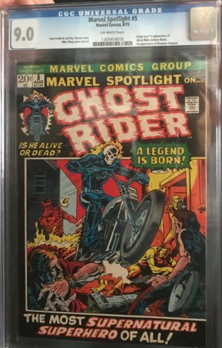 Marvel Spotlight 5 Cgc 9.  0 First Appearance Of Ghost Rider