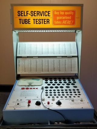 Vintage Mercury Electronics Vacuum Tube Tester Model 204 Self Service