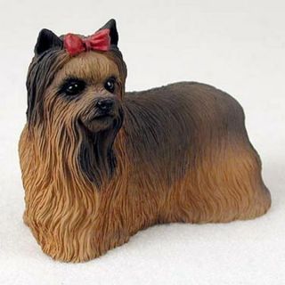 Yorkshire Terrier Yorkie Dog Hand Painted Canine Collectable Figurine Statue