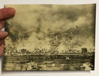 Wwii Photograph Of March 15 1944 Bombing Of Cassino Italy Marked Secret