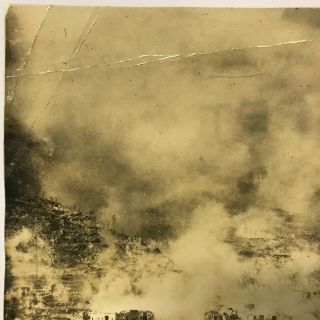 WWII Photograph of March 15 1944 Bombing of Cassino Italy Marked Secret 2