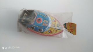Pop Pop Catcher Boat Japan Tin Toy In Bag From The 1960 